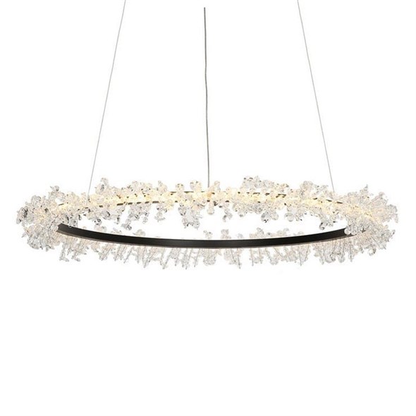 Люстра Halo Crystal Pendant Lamp золото D180 - фото 24345