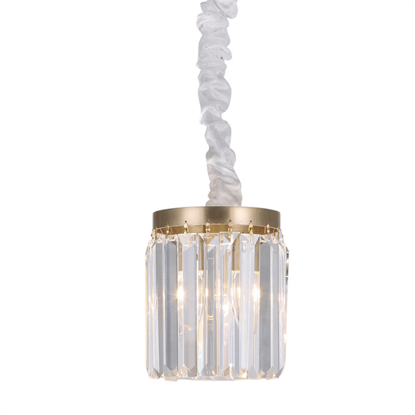 Подвесной светильник Portland, Brass Clear crystal D14*H18/118 cm - фото 24861