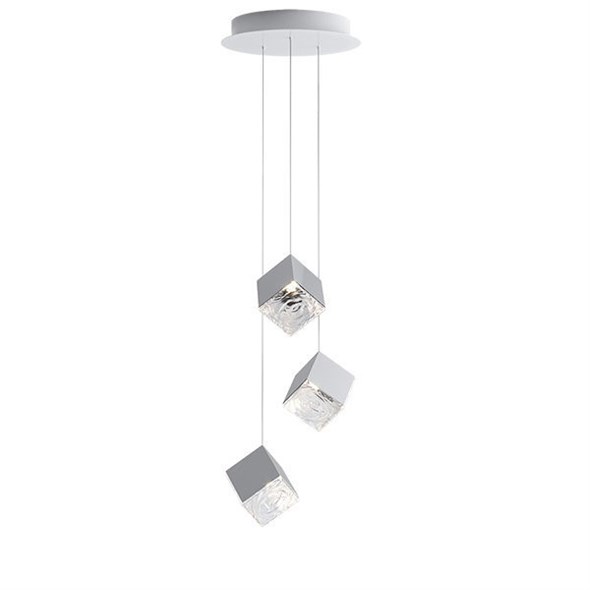 Люстра Pyrite 3 Pendant chandelier Chrome в стиле Bomma - фото 30546