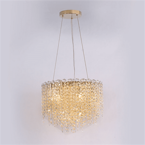 Люстра San Antonio, Polished champagne gold Clear crystal D40*H28/128 cm