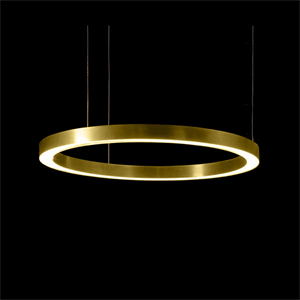Светильник Light Ring Horizontal D70 Brass в стиле Henge