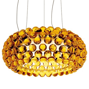 Люстра подвесная Caboche Gold D50 в стиле Foscarini