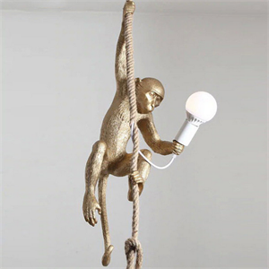 Светильник Monkey Обезьяна с Лампой Gold правая в стиле Seletti