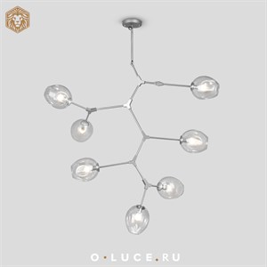 Люстра Branching Bubbles 7 Vertical Nickel