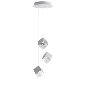 Люстра Pyrite 3 Pendant chandelier Chrome в стиле Bomma