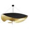 Подвесной светильник Lederam Manta S2 black-gold XL  в стиле Catellani & Smith - фото 17070