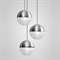 Lens Flair Chandelier 3 Chrome в стиле Lee Broom - фото 22640