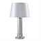 Настольная лампа Kansas City, Chrome Clear glass Shade white D37*Н65 см - фото 25016