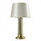 Настольная лампа Kansas City, Matt brass Clear glass Shade beige D37*Н65 см - фото 25017