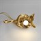 Настольная Лампа Мышь Mouse Lamp #3  Н16 см Золотая в стиле Seletti - фото 27310