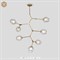Люстра Branching Bubbles 7 Vertical Gold в стиле Lindsey Adelman - фото 28618