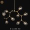 Люстра Branching Bubbles 9 Gold в стиле Lindsey Adelman - фото 28677 Люстра Branching Bubbles 9 Gold в стиле Lindsey Adelman - фото 28677