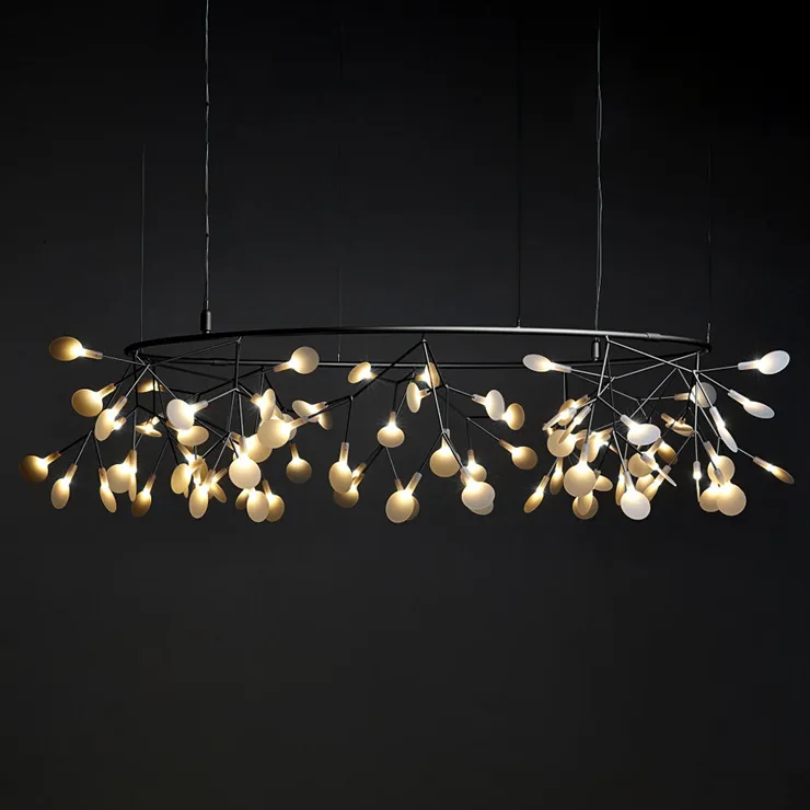 Люстра Heracleum The Big O D105   черный в стиле Moooi