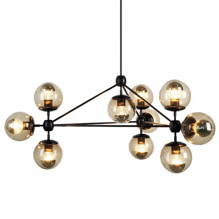 Люстра Modo Chandelier 10 Globes в стиле Roll&Hill