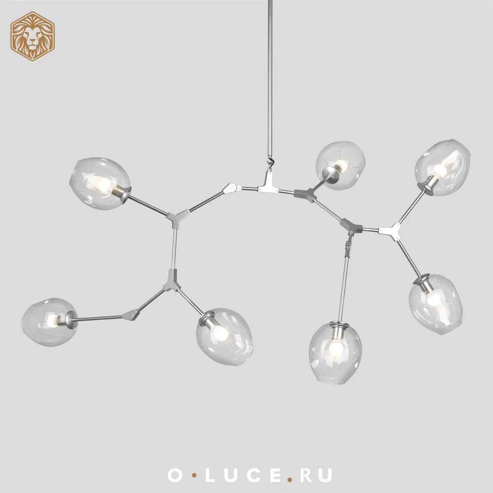 Люстра Branching Bubbles 7 Nickel