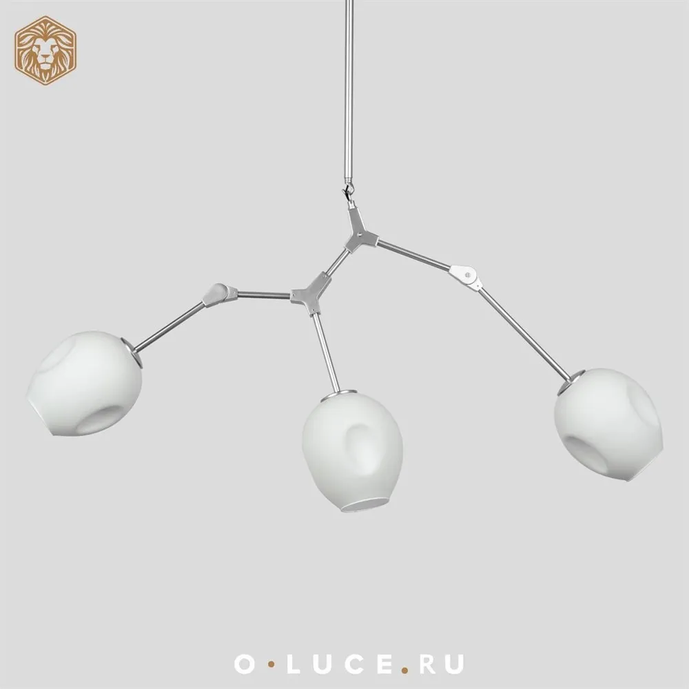 Люстра Branching Bubbles 3 Nickel в стиле Lindsey Adelman