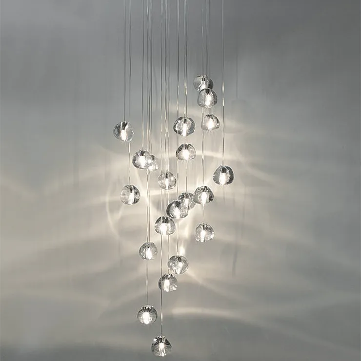 Светильник  Mizu 26 Twenty Six Pendant Chandelier Квадрат / 50 см X 50 см в стиле Terzani