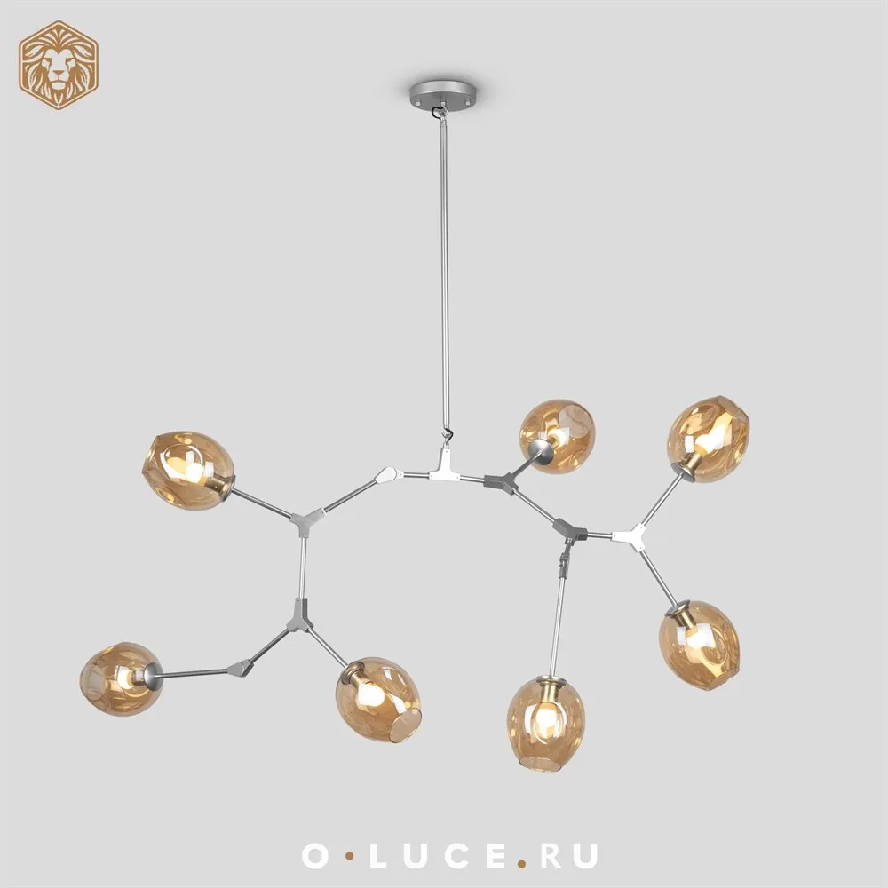 Люстра Branching Bubbles 7 Nickel