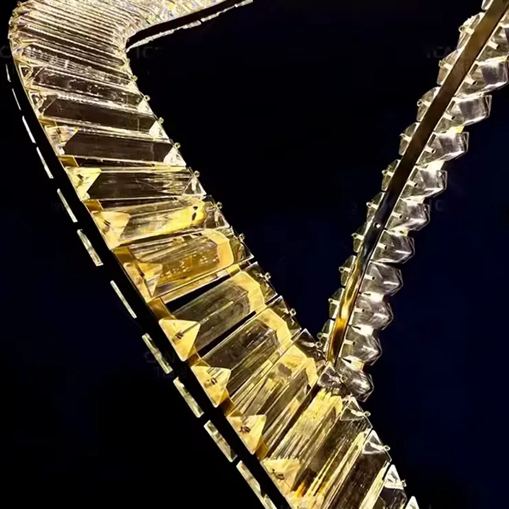 Люстра подвесная Bertolda spiral Gold D80