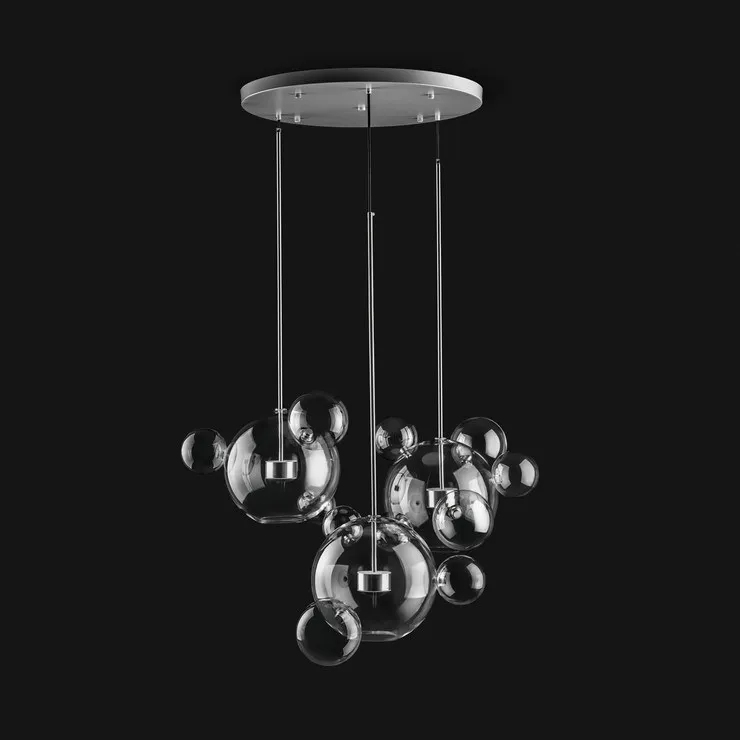 Светильник Bolle Circular 14 Bubbles Nickel