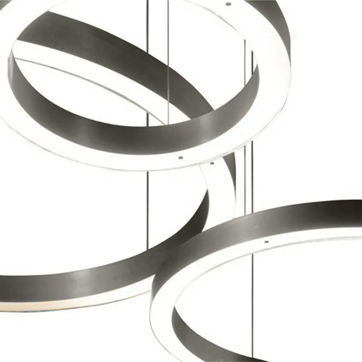 Светильник Light Ring Horizontal D50 Nickel в стиле Henge