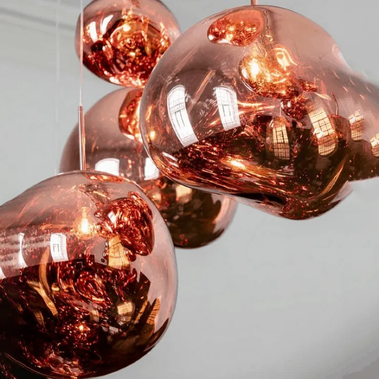 Светильник подвесной Melt Copper в стиле Tom Dixon