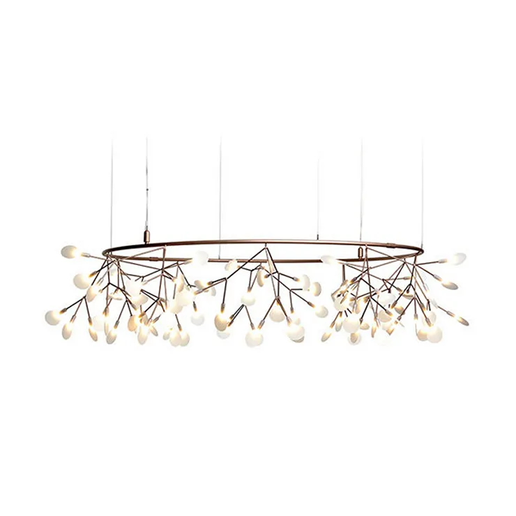 Люстра  Heracleum The Big O  D90 медный в стиле Moooi