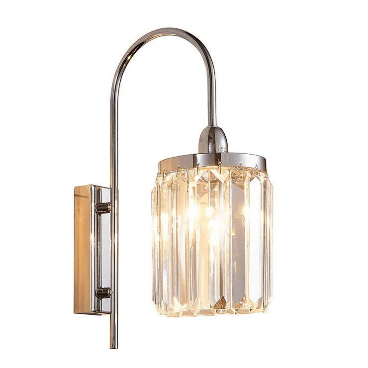 Бра Greensboro, Gold Clear glass L12*H37*Sp24 cm
