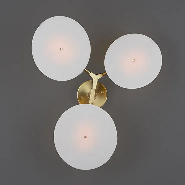 Бра Branching Disc Wall  Золотой в стиле Lindsey Adelman