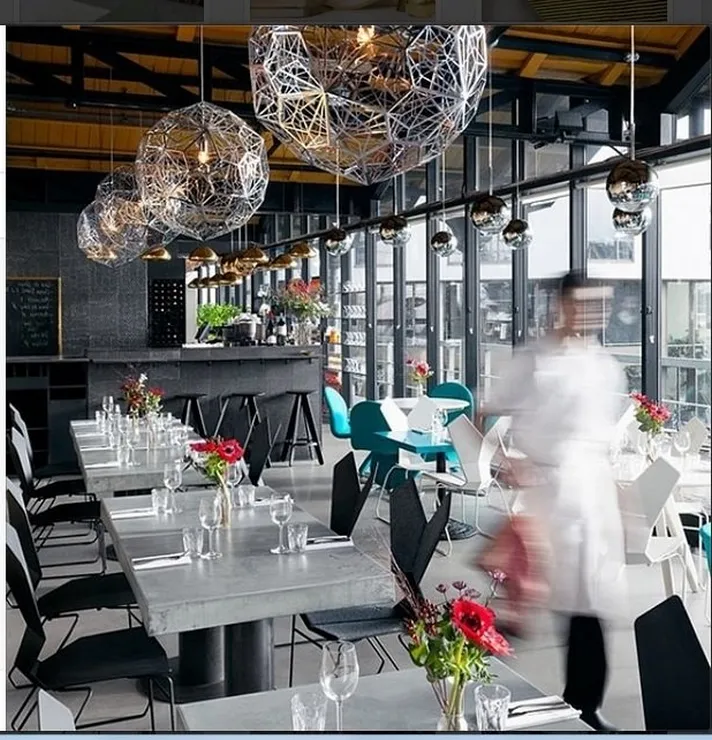 Светильник Etch Web Gold D50 в стиле Tom Dixon