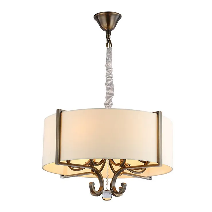 Cветильник Memphis, Black brass Shade beige D64*H43/163 сm