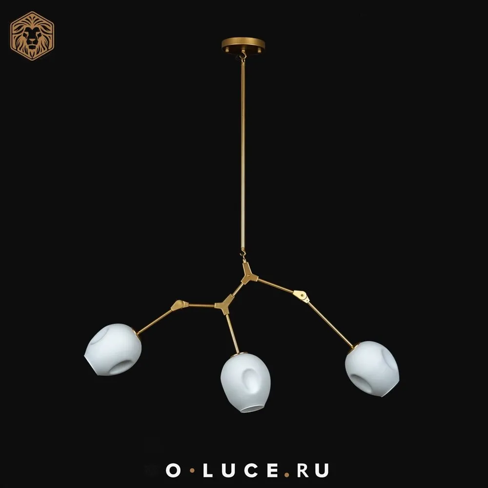Люстра Branching Bubbles 3 Gold в стиле Lindsey Adelman