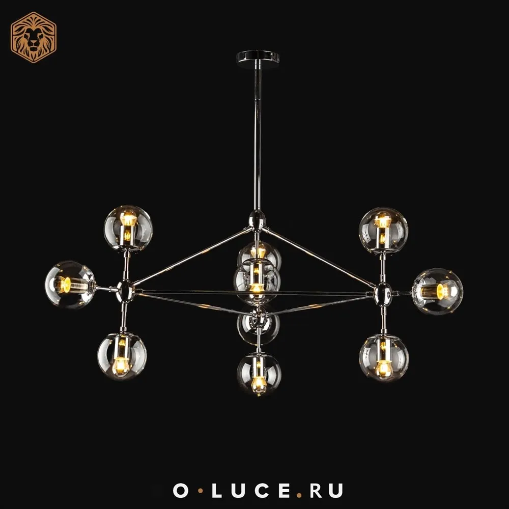 Люстра Modo Chandelier 10 Chrome в стиле Roll&Hill