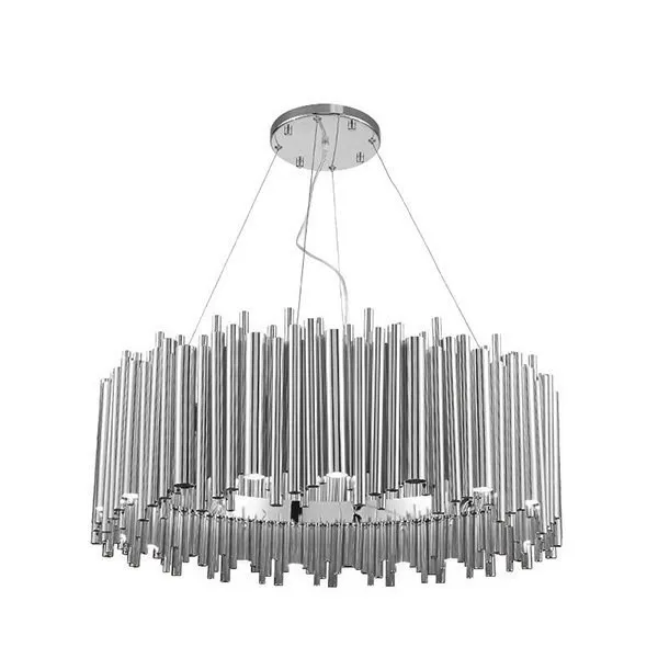 Люстра подвесная Brubeck D60 Chrome в стиле Delightful