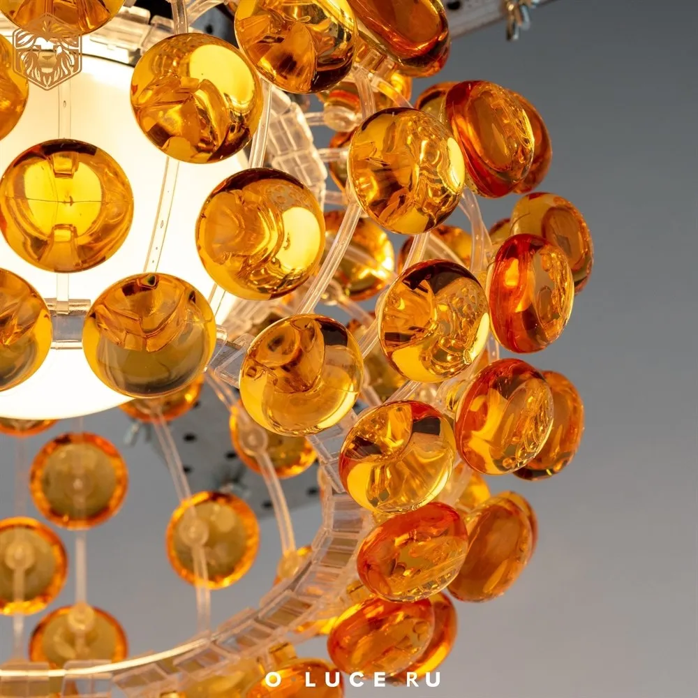 Люстра потолочная Caboche Gold D35 в стиле Foscarini
