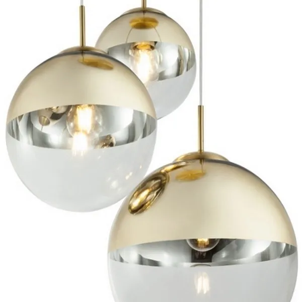 Люстра Mirror Ball Gold II D15/25/30 в стиле Tom Dixon