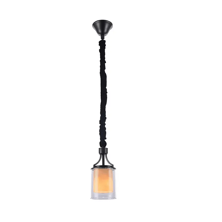 Подвесной светильник Minneapolis, Black+gold Shade glass D13*H25 cm