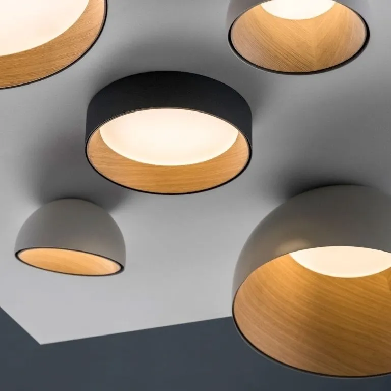Светильник потолочный Nordic Black and Wood B D50