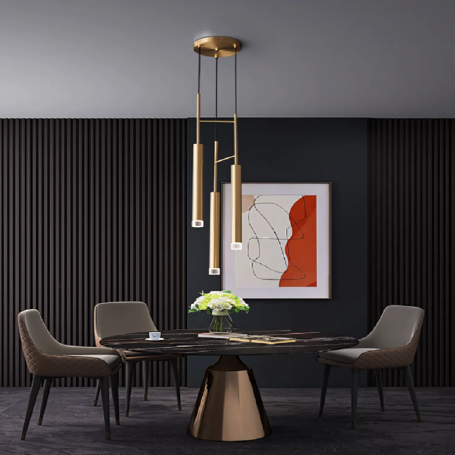 Светильник подвесной PENDANT CANDLE TRIPLEX в стиле Leds C4