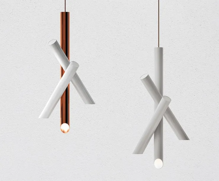 Светильник Tubes 3 White-Copper в стиле Nemo