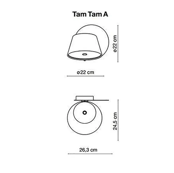 Бра Tam Tam  Белый в стиле Marset