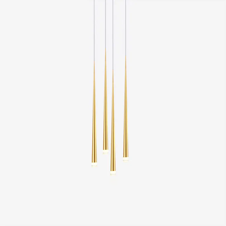 Люстра Slim 4 Gold Round в стиле Vibia