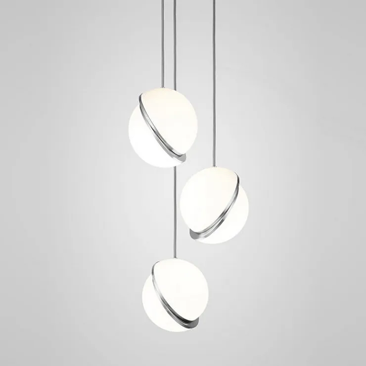 Светильник Crescent Chandelier 3 Chrome в стиле Lee Broom
