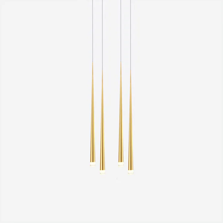 Люстра Slim 4 Gold Square в стиле Vibia