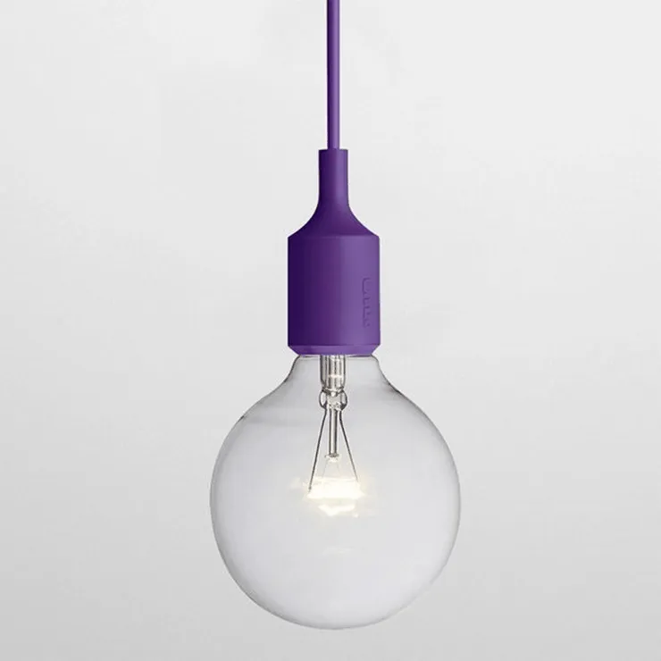Светильник E27 Color  Фиолетовый в стиле Muuto