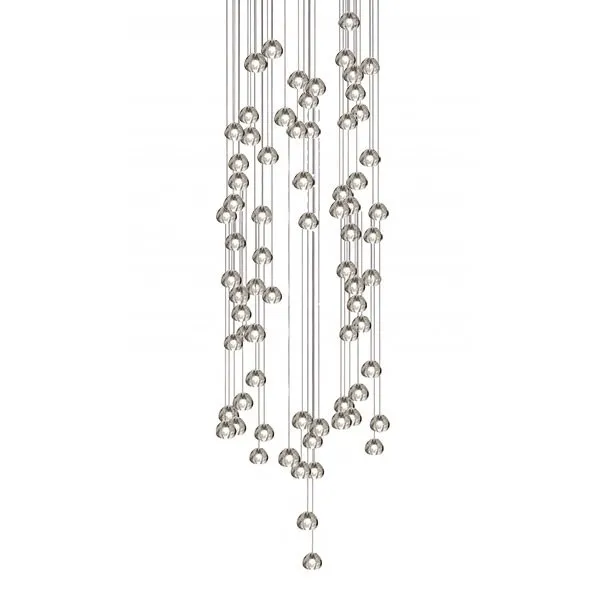 Светильник подвесной Mizu 72 Seventy Two Pendant Chandelier D100 в стиле Terzani