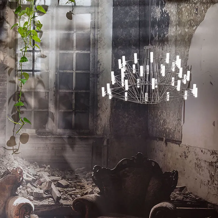 Люстра Coppelia Small 2 D85 Nickel в стиле Moooi