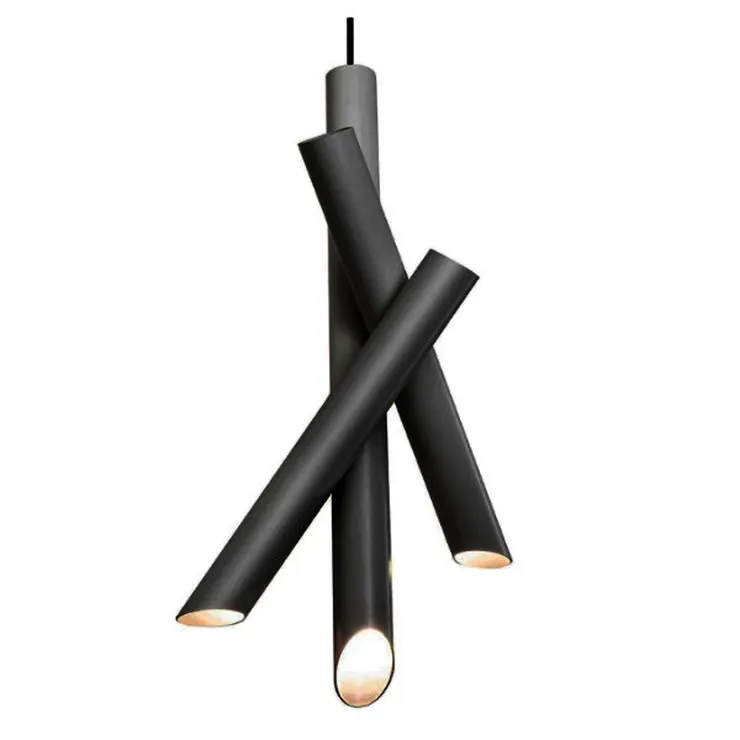 Светильник Tubes 3 Black в стиле Nemo
