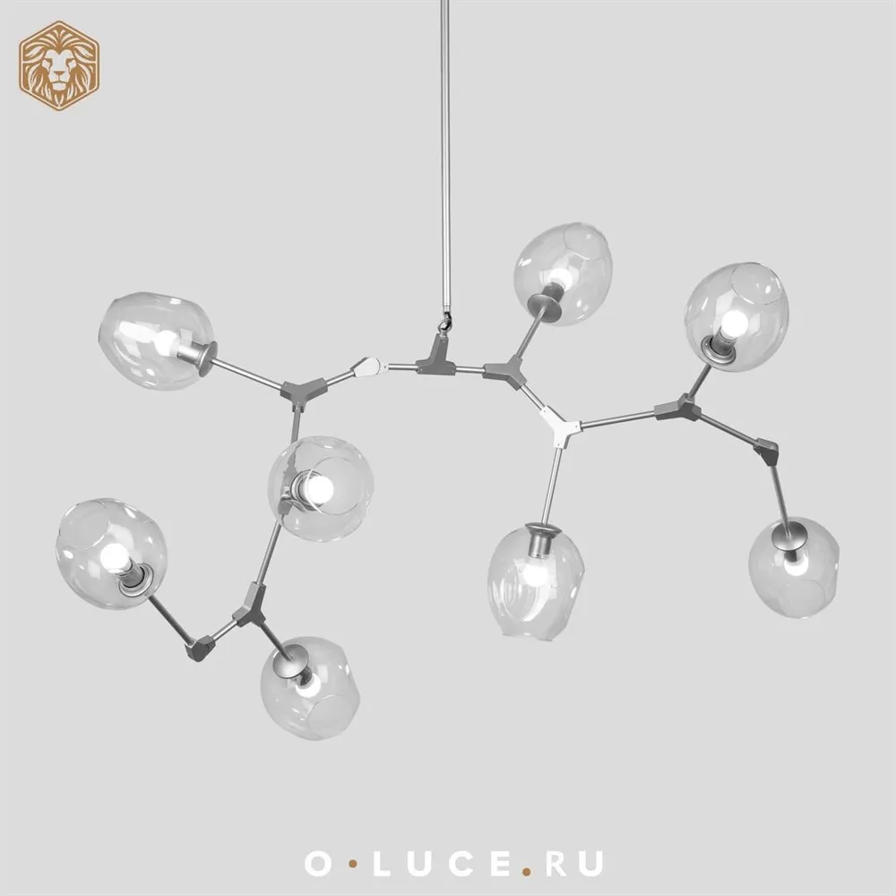 Люстра Branching Bubbles 8 Nickel