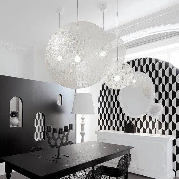 Люстра Random White D80 в стиле Moooi